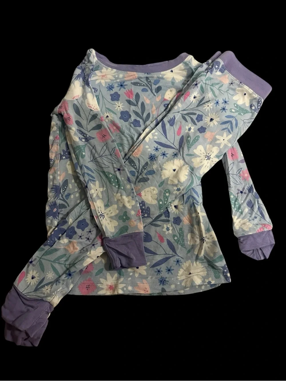 Little Sleepies Magical Meadow pattern two piece pajama set